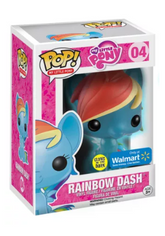 Funko Pop! Rainbow Dash #04, GITD, Walmart Exclusive, My Little Pony